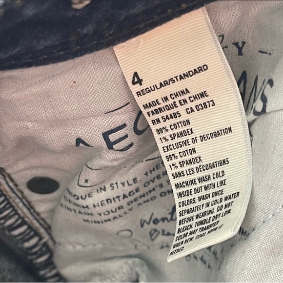 AMERICAN EAGLE Kick Boot Stretch Bootcut Jeans Blue - Picture 10 of 10